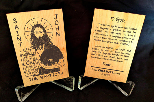 St. John the Baptist Prayer Card