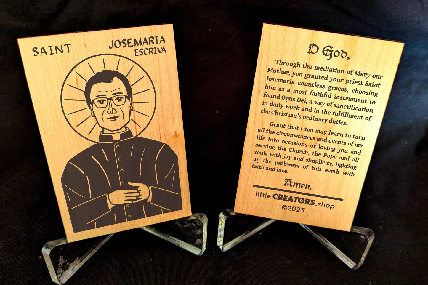 St. Josemaria Escriva Prayer Card