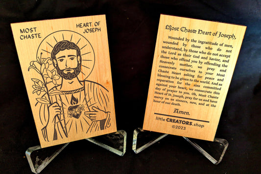 Chaste Heart of Joseph Prayer Card