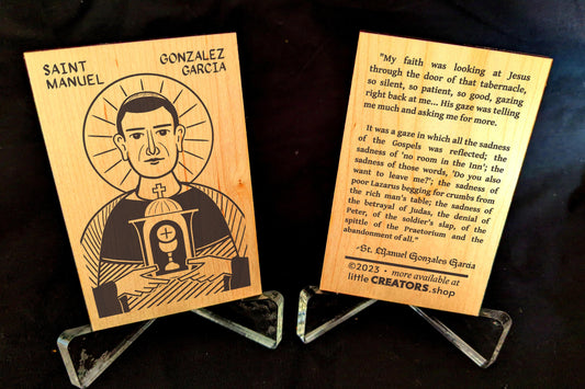 St. Manuel Gonzales Garcia Prayer Card