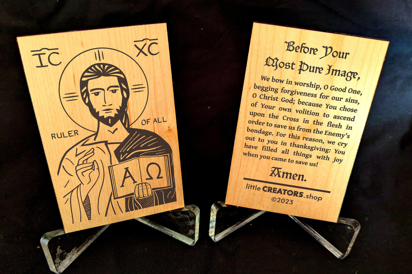 Christ, Pantocrator Prayer Card