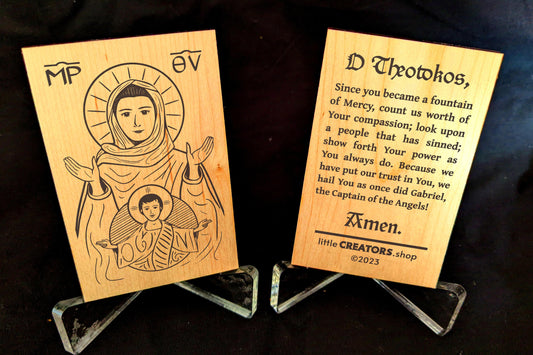 Mary, the Theotokos Prayer Card