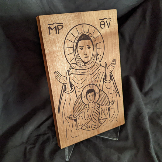 Mary, the Theotokos (Platytera) Icon